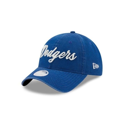 Blue Los Angeles Dodgers Hat - New Era MLB Team Script 9TWENTY Adjustable Caps USA5148623